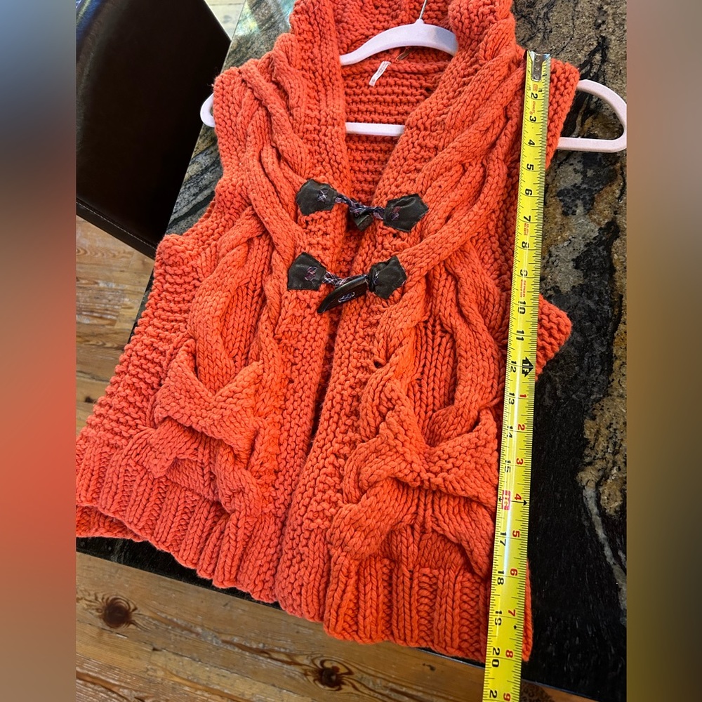 Free People Burnt Orange Vest